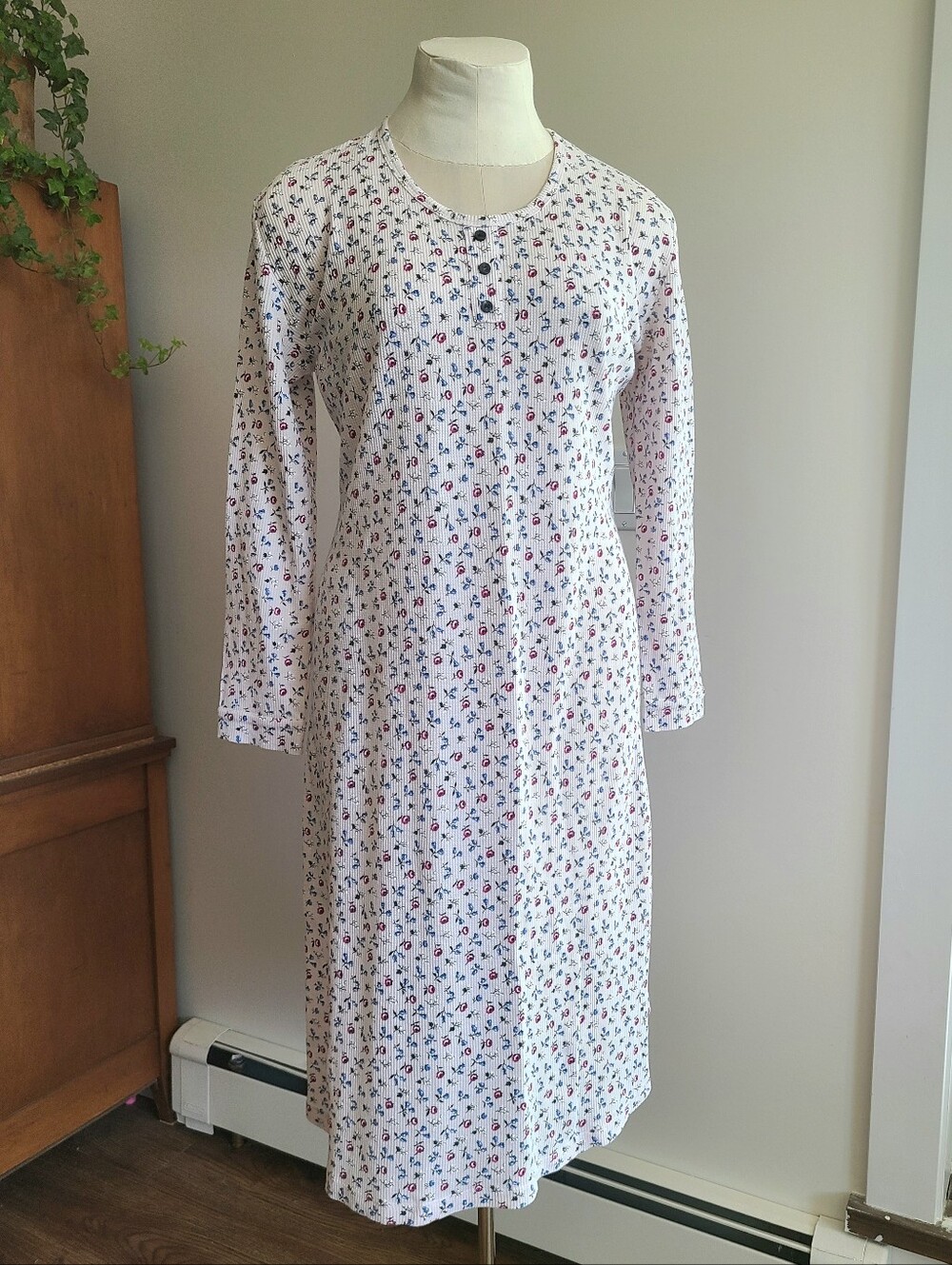 Ditzy Pink Floral Nightgown